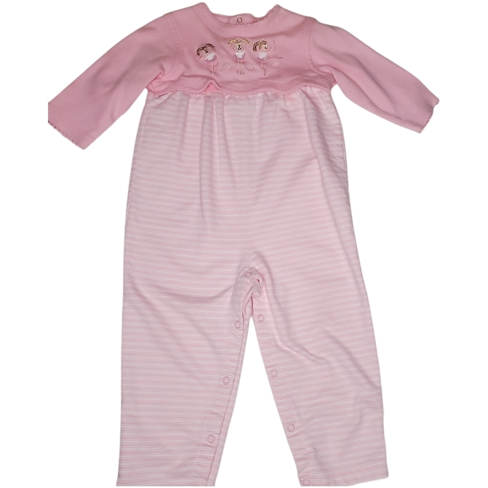 Vintage Class Club Baby Romper Pink Ballerina Baby Girls 24 Months